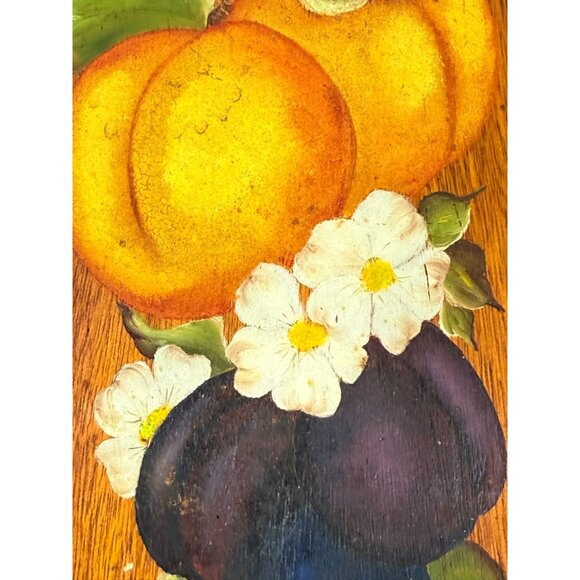 Wooden Wall Art Hand Painted Fruit on Board Kitchen Home Decor Decorative Accent - Picture 9 of 13